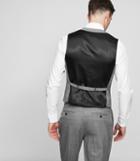Reiss Robin W - Hopsack Weave Waistcoat In Grey, Mens, Size 34