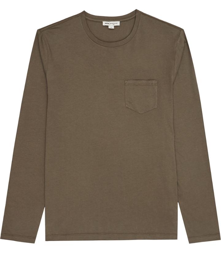 Reiss Macky - Mens Patch Pocket T-shirt In Brown, Size Xl