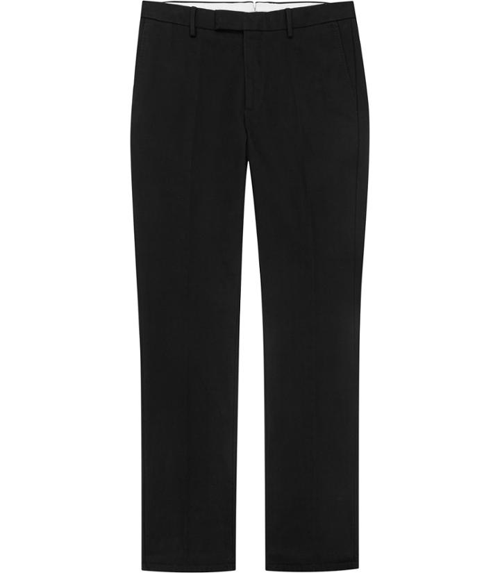 Reiss Ciaro - Mens Cotton Trousers In Black, Size 28
