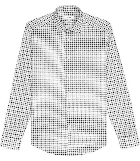 Reiss Mantaray Geometric Check Shirt
