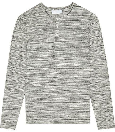Reiss Manhattan Stripe Henley T-shirt