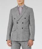Reiss Luxor B - Mens Double Breasted Blazer In Grey, Size 42