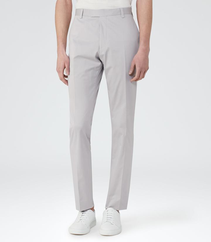 Reiss Tenor T - Mens Slim-fit Trousers In Brown, Size 34