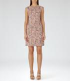 Reiss Ashe - Womens Printed Dress In Pink, Size 6