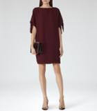 Reiss Georgie - Womens Tie-sleeve Dress In Red, Size 6