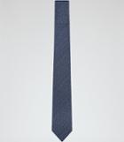 Reiss Ceremony - Mens Textured Silk Tie In Blue, Size One Size