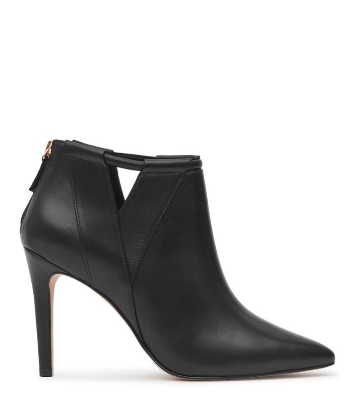 Reiss Nicola - Womens Point-toe Ankle Boots In Black, Size 3