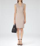 Reiss Valina Dress - Womens Tailored Dress In Pink, Size 14