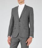 Reiss Bronson B - Slim Wool Blazer In Grey, Mens, Size 34