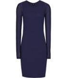 Reiss Rita - Womens Sheer-sleeve Bodycon Dress In Blue, Size 4