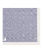 Reiss Stanton - Mens Stripe Pocket Square In Blue, Size One Size