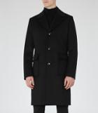Reiss Piste - Mens Wool-blend Coat In Black, Size Xs