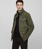 Reiss Kamakura - Military Jacket In Green, Mens, Size Xs
