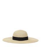 Reiss Aramis - Wide-brimmed Straw Hat In White, Womens, Size M/l
