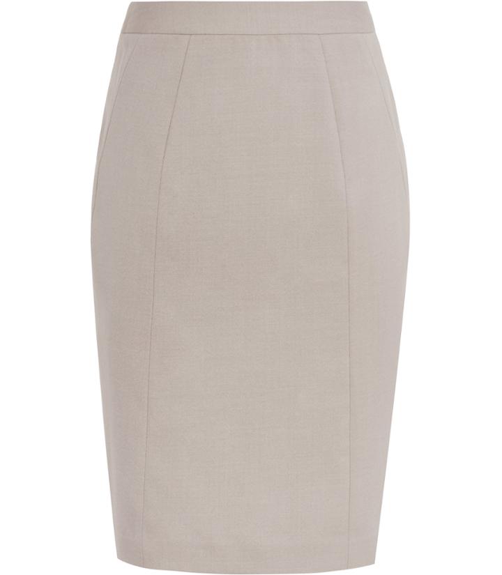 Reiss Truman Skirt - Womens Tailored Pencil Skirt In Grey, Size 4
