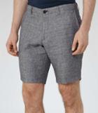Reiss Walford - Houndstooth Shorts In Grey, Mens, Size 28