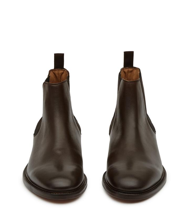 Reiss Tenor - Mens Leather Chelsea Boots In Brown, Size 9