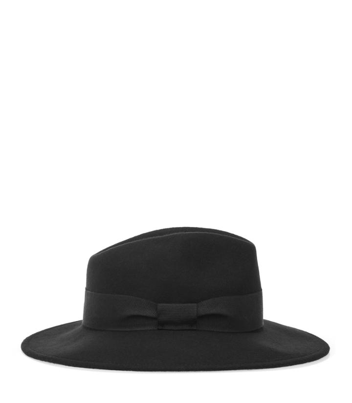 Reiss Ava - Womens Felt Fedora In Black, Size S/m