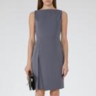 Reiss Aster - Womens Pleat-front Dress In White