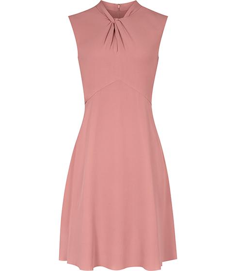 Reiss Beauvoir Twist-neck Dress