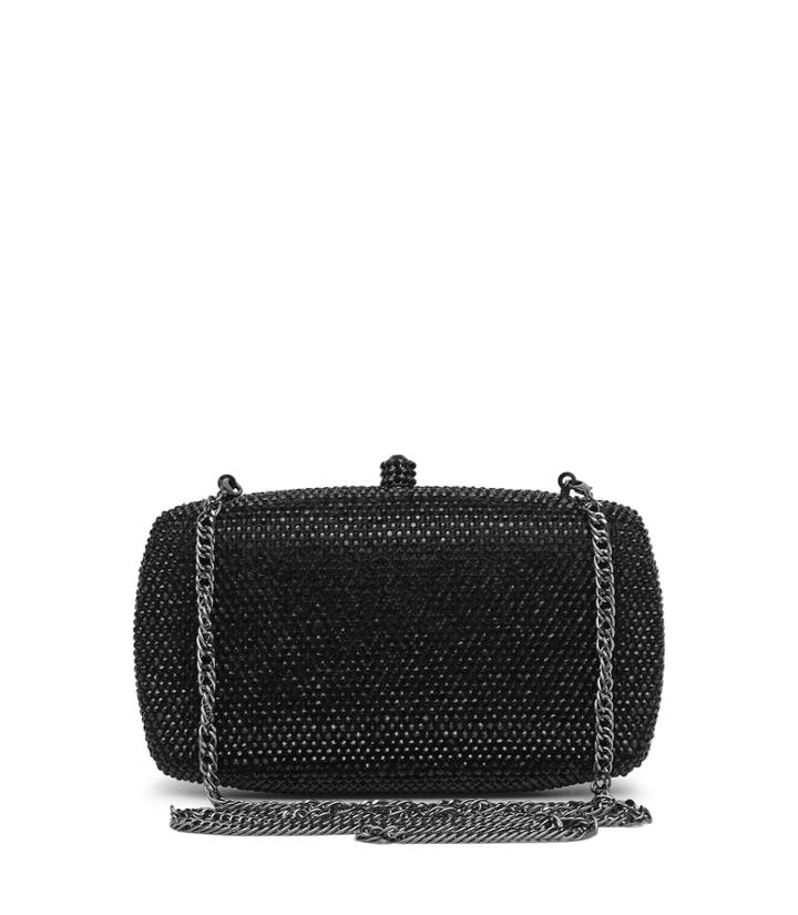 Reiss Ancona - Womens Fully-embellished Clutch In Black, Size One Size