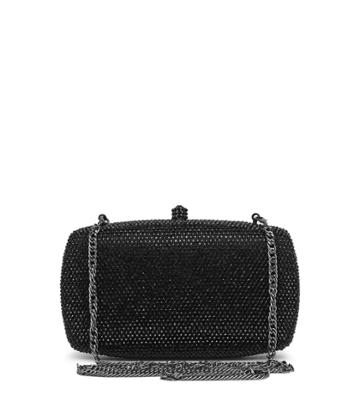 Reiss Ancona - Womens Fully-embellished Clutch In Black, Size One Size