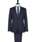 Reiss Trevin - Mens Tonal Check Suit In Blue, Size 36
