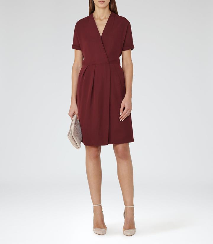 Reiss Camden - Womens Wrap Dress In Red, Size 4
