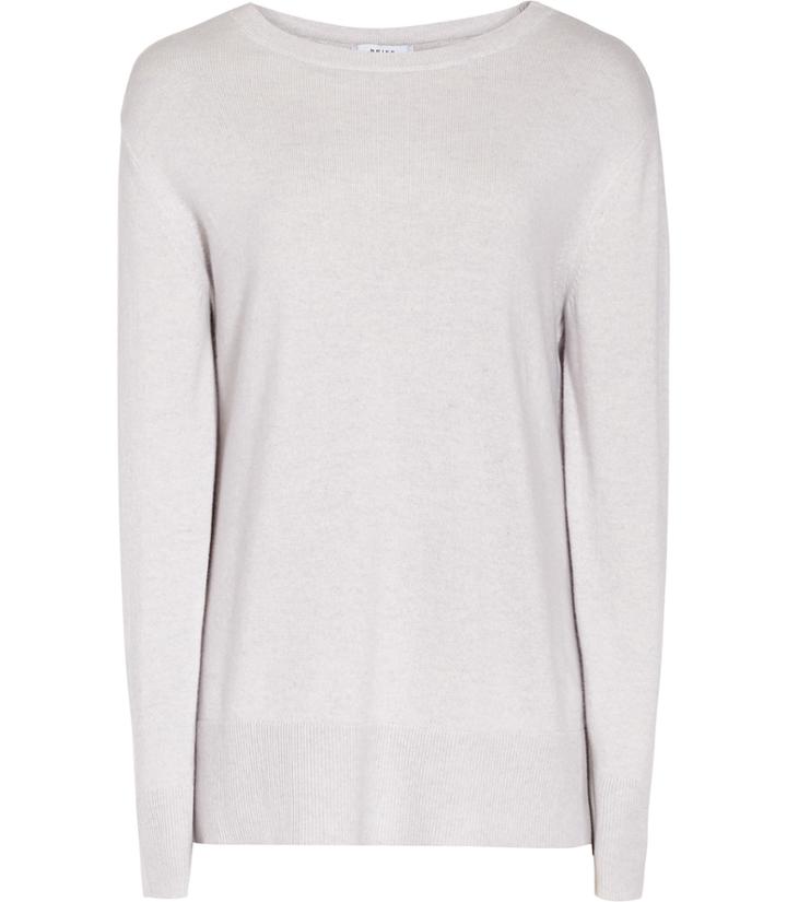 Reiss Edna - Womens Cashmere And Merino Jumper In Brown, Size Xs