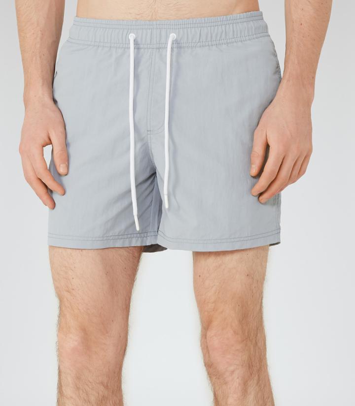 Reiss Sonny - Mens Drawstring Swim Shorts In Blue, Size L