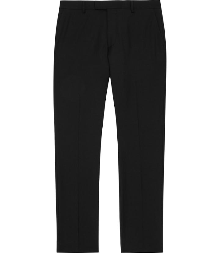 Reiss George T - Mens Slim-fit Tailored Trousers In Black, Size 28