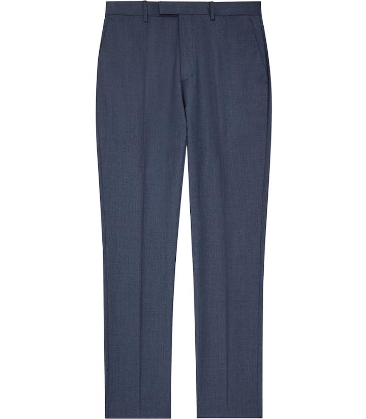 Reiss George T - Mens Slim-fit Tailored Trousers In Blue, Size 30