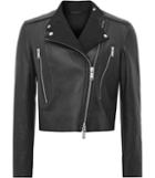 Reiss Phoebe - Womens Bonded Leather Jacket In Black, Size 4