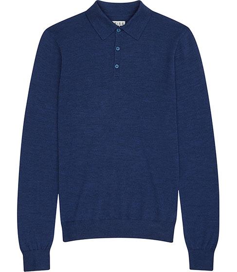 Reiss Mansion Merino Wool Polo Shirt