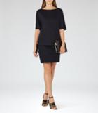 Reiss Lorni - Jersey Tie-side Dress In Blue, Womens, Size 0
