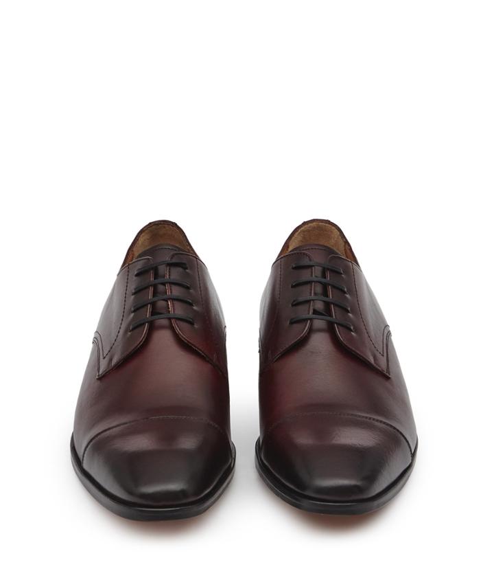 Reiss Finley - Mens Toe Cap Derby Shoes In Red, Size 8