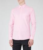 Reiss Ainslee - Cotton Oxford Shirt In Pink, Mens, Size S