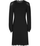 Reiss Ludervine - Womens Lace-detail Dress In Black, Size 4