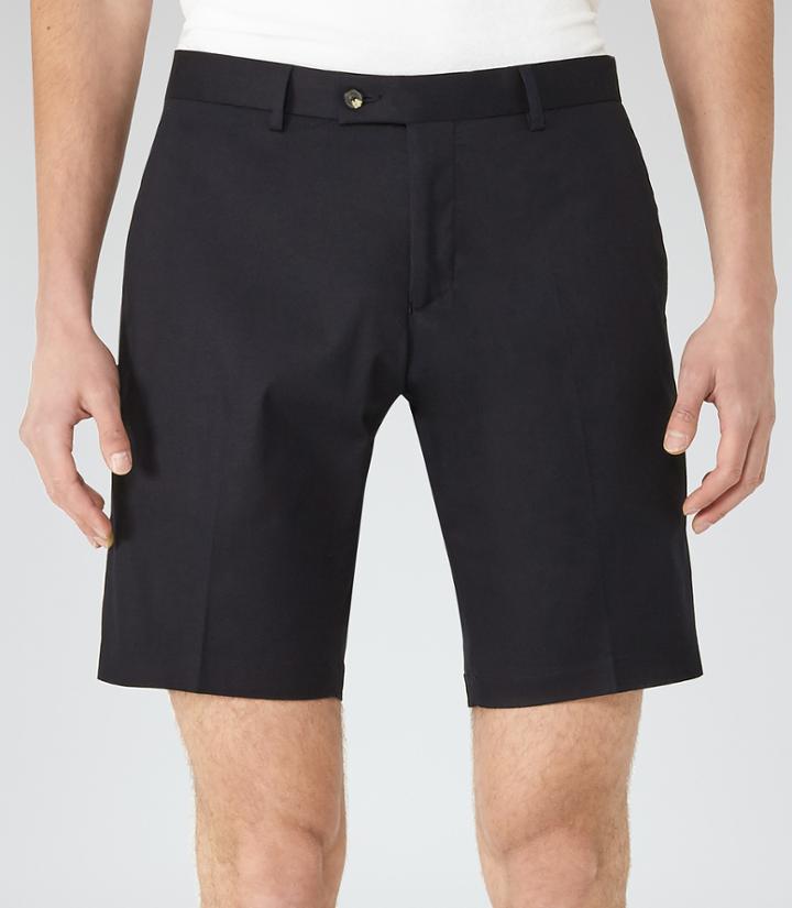 Reiss Statten S - Tailored Shorts In Blue, Mens, Size 28