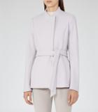 Reiss Franklin - Belted Coat In Grey, Womens, Size 0