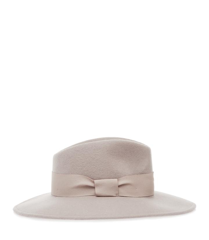 Reiss Ava - Felt Fedora In Grey, Womens, Size M/l