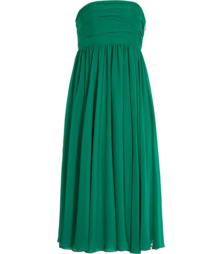 Reiss Athena - Womens Strapless Layered Dress In Green, Size 4