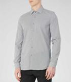 Reiss Tulsa - Geometric Print Shirt In Blue, Mens, Size Xs