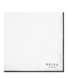 Reiss Illinois - Mens Linen Pocket Square In White