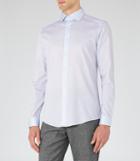 Reiss Control - Slim Cotton Shirt In Blue, Mens, Size S