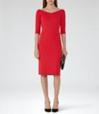 Reiss Aimee - Off-the-shoulder Dress In Red, Womens, Size 2