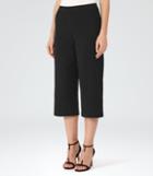 Reiss Poppy - Womens Wide-leg Culottes In Black, Size 4