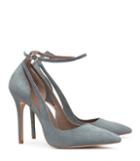 Reiss Marla - Womens Suede Ankle-strap Shoes In Green, Size 3