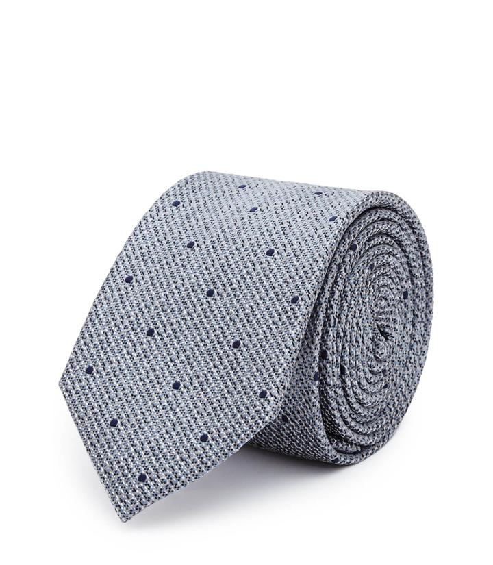 Reiss Kesher - Mens Polka Dot Silk Tie In Blue, One Size