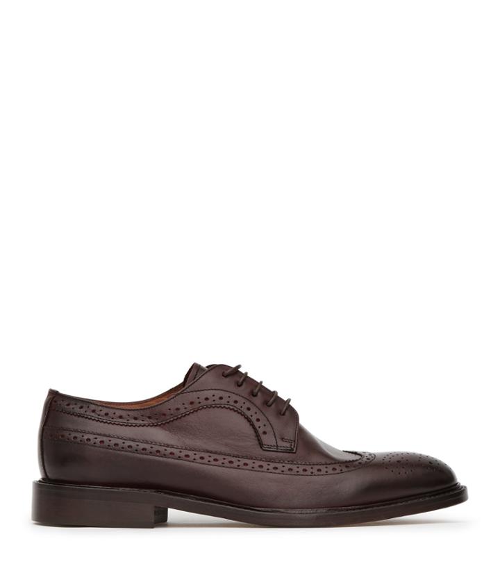 Reiss Ash - Mens Leather Brogues In Red, Size 7